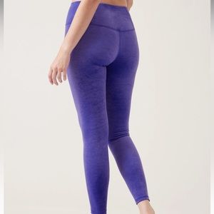 Athleta Purple Elation Velvet Tight Size M